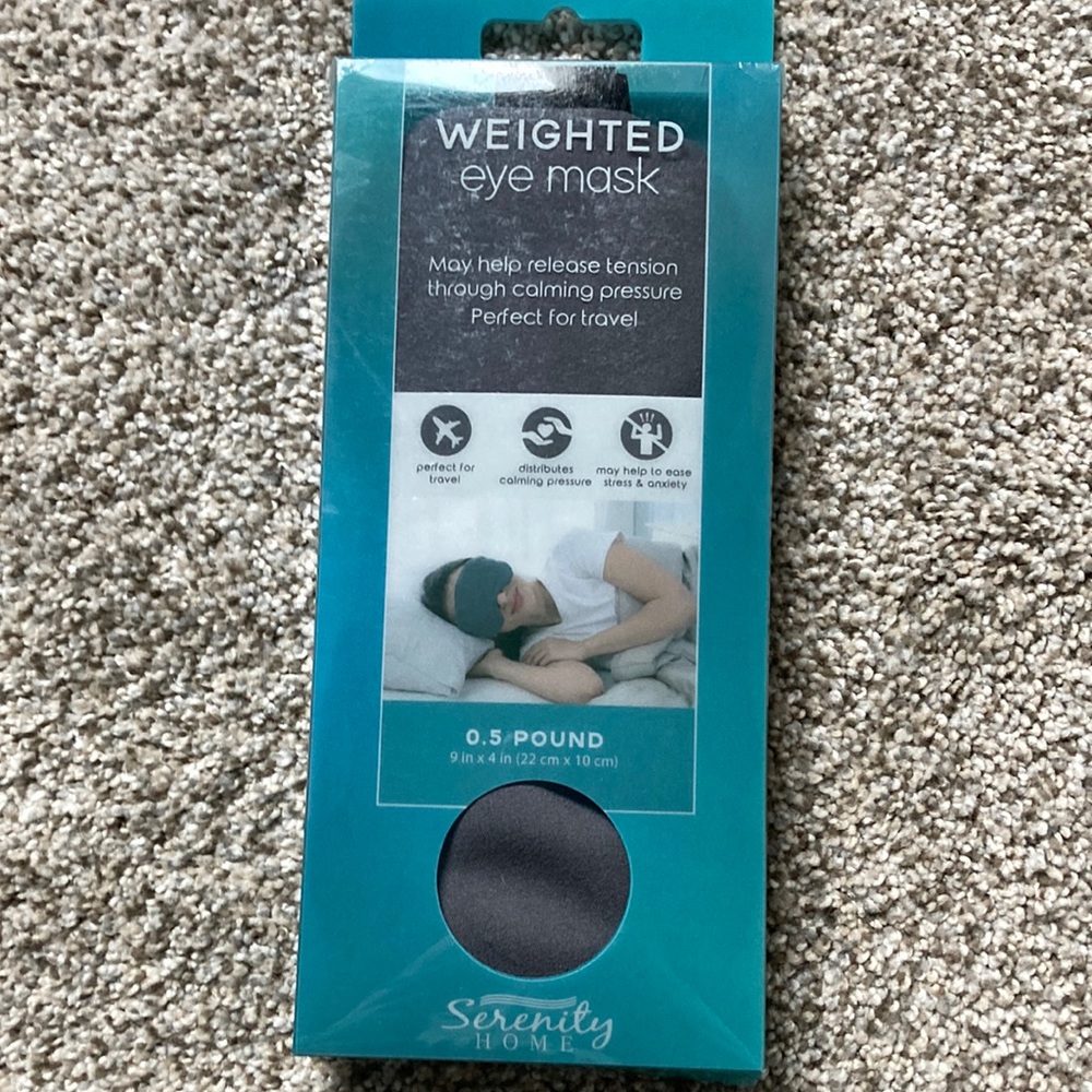 NIB Serenity Home Weighted Eye Mask